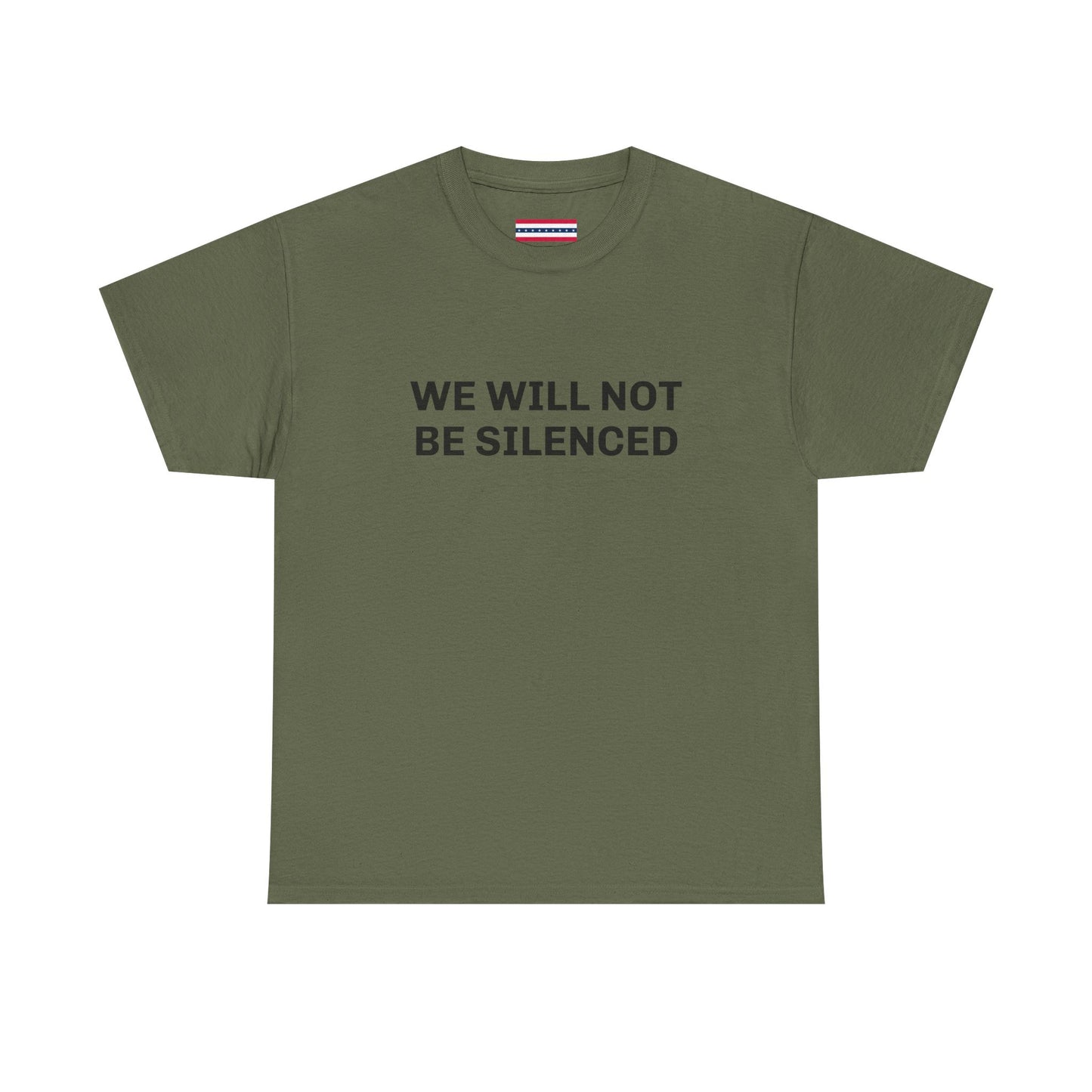 WE WILL NOT BE SILENCED SL Unisex Heavy Cotton Tee