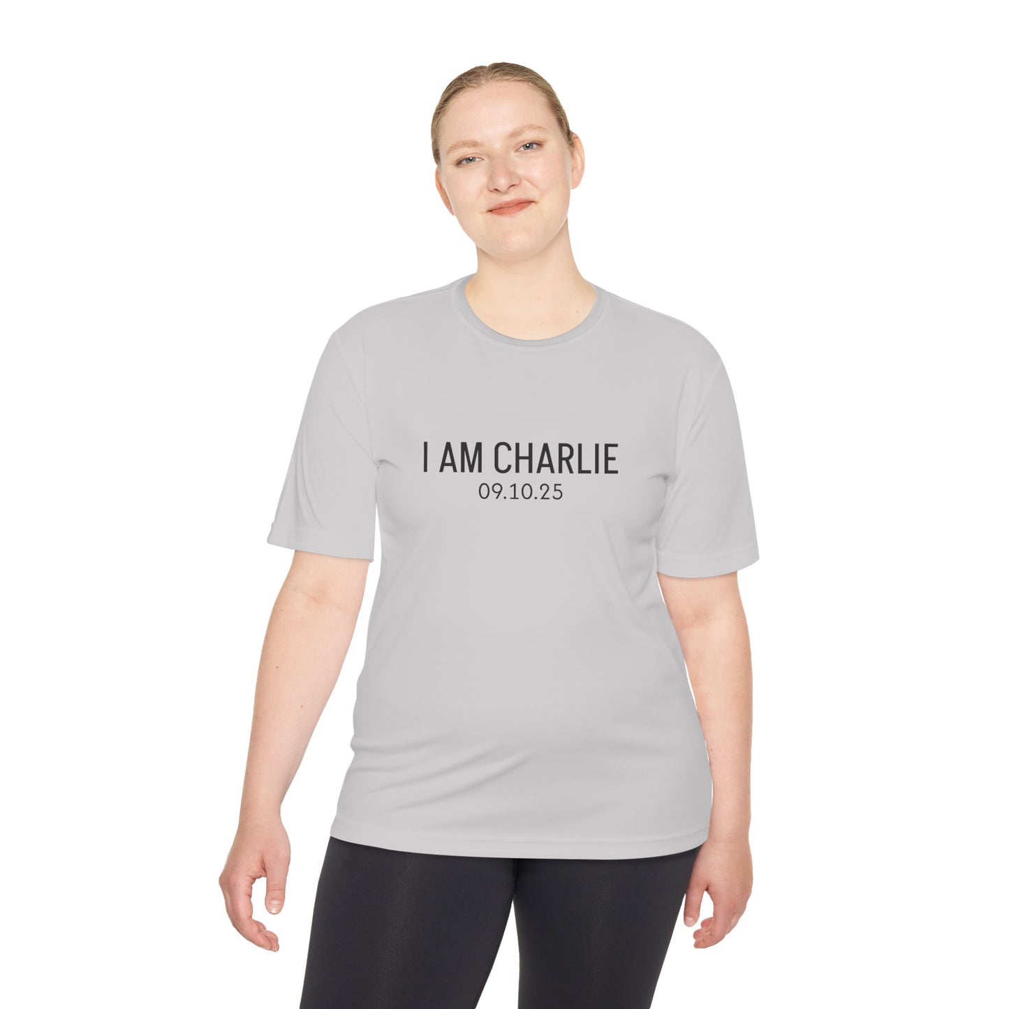 I AM CHARLIE Unisex Moisture Wicking Tee