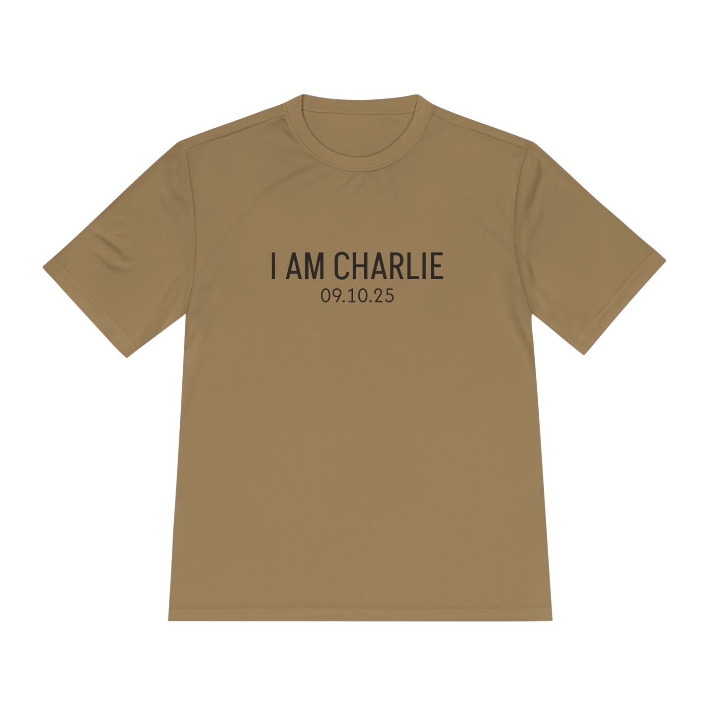 I AM CHARLIE Unisex Moisture Wicking Tee