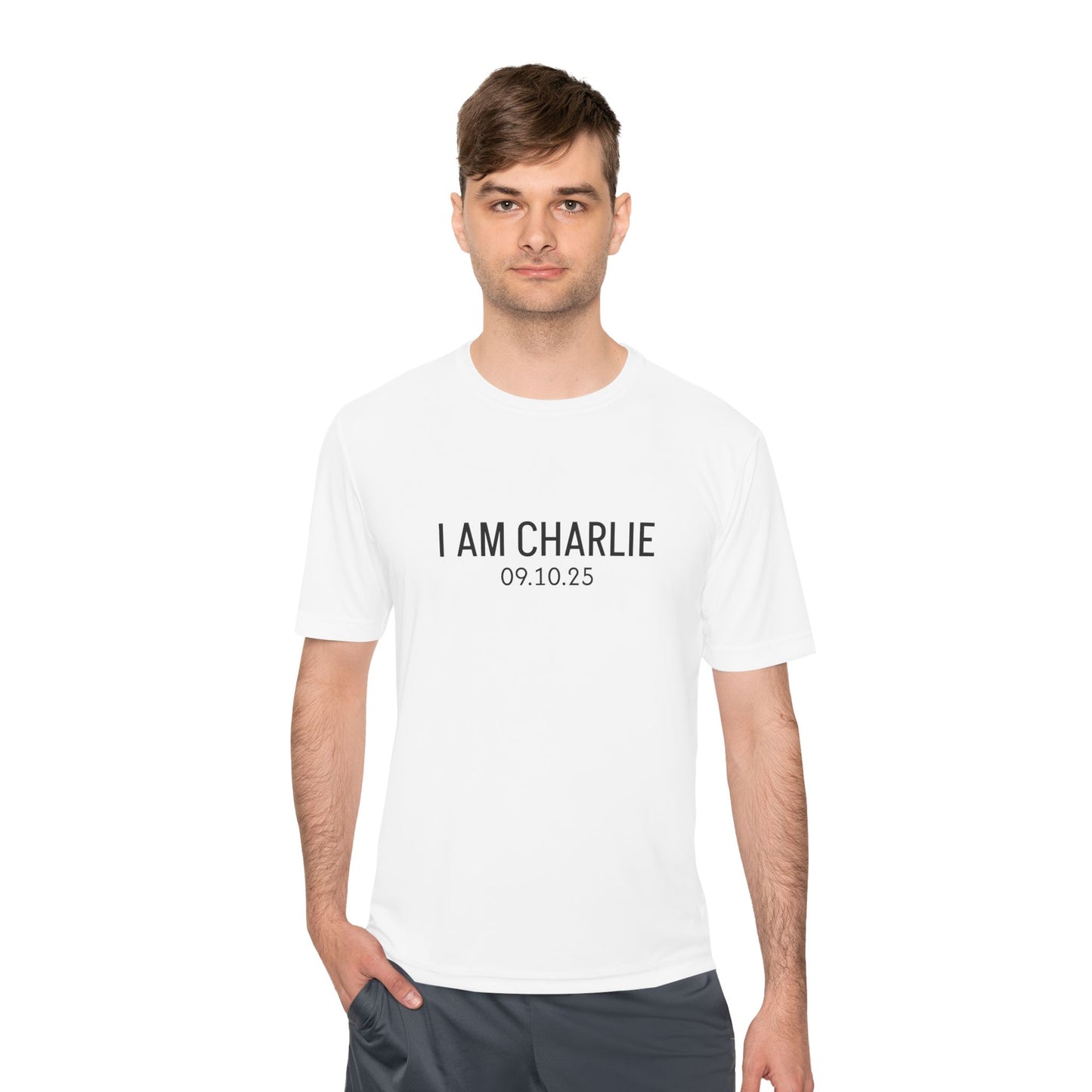 I AM CHARLIE Unisex Moisture Wicking Tee