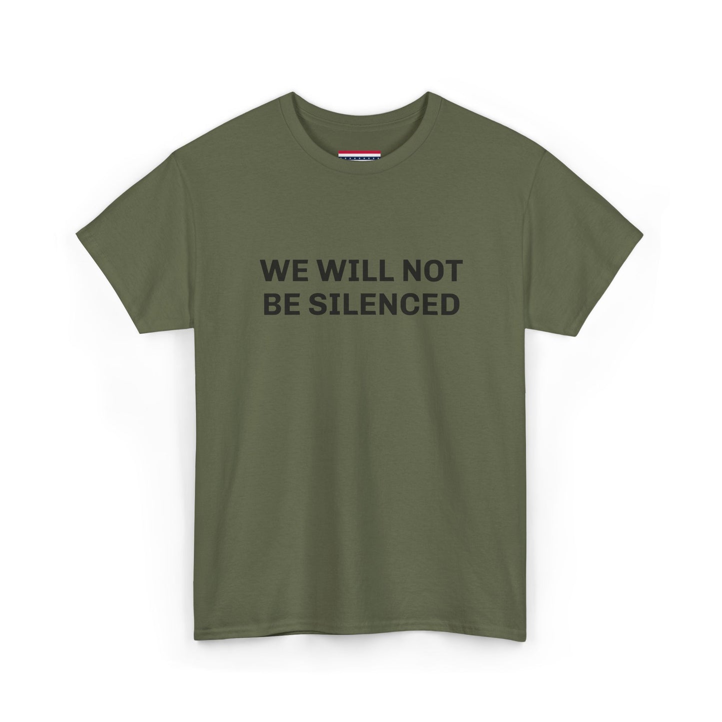 WE WILL NOT BE SILENCED SL Unisex Heavy Cotton Tee