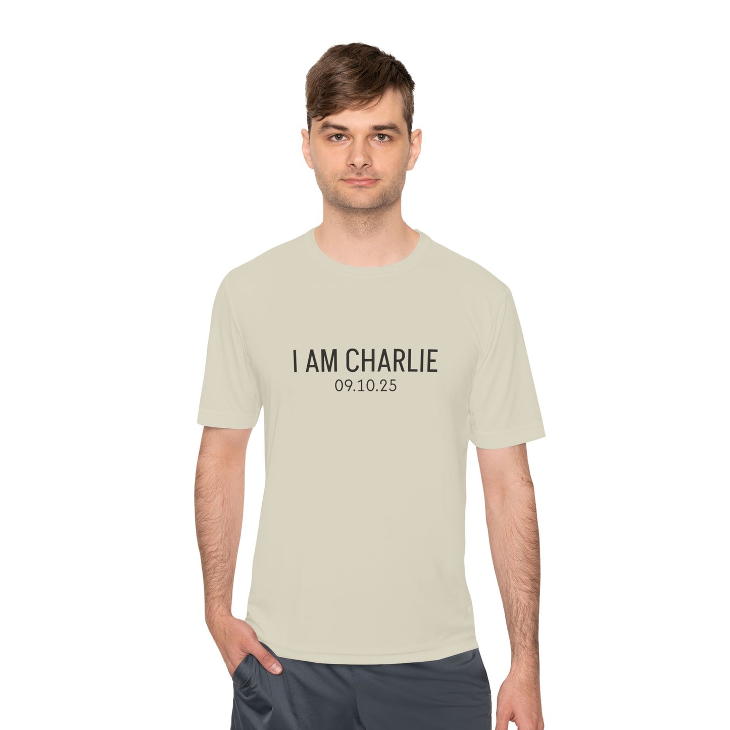 I AM CHARLIE Unisex Moisture Wicking Tee