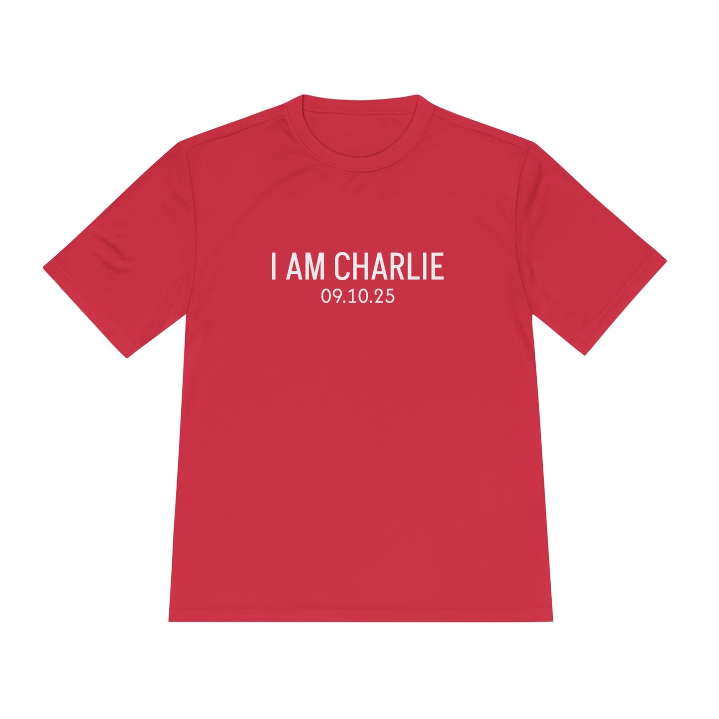 I AM CHARLIE Unisex Moisture Wicking Tee