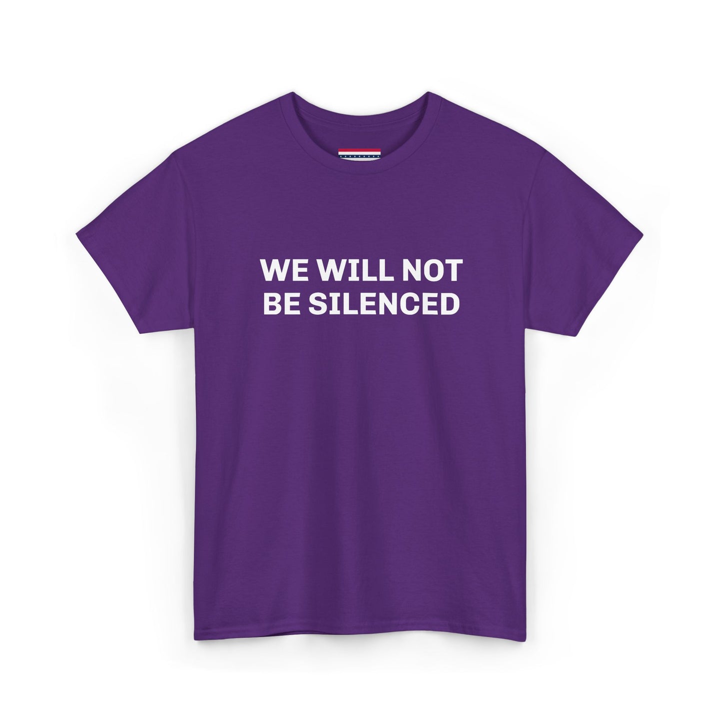 WE WILL NOT BE SILENCED SL Unisex Heavy Cotton Tee