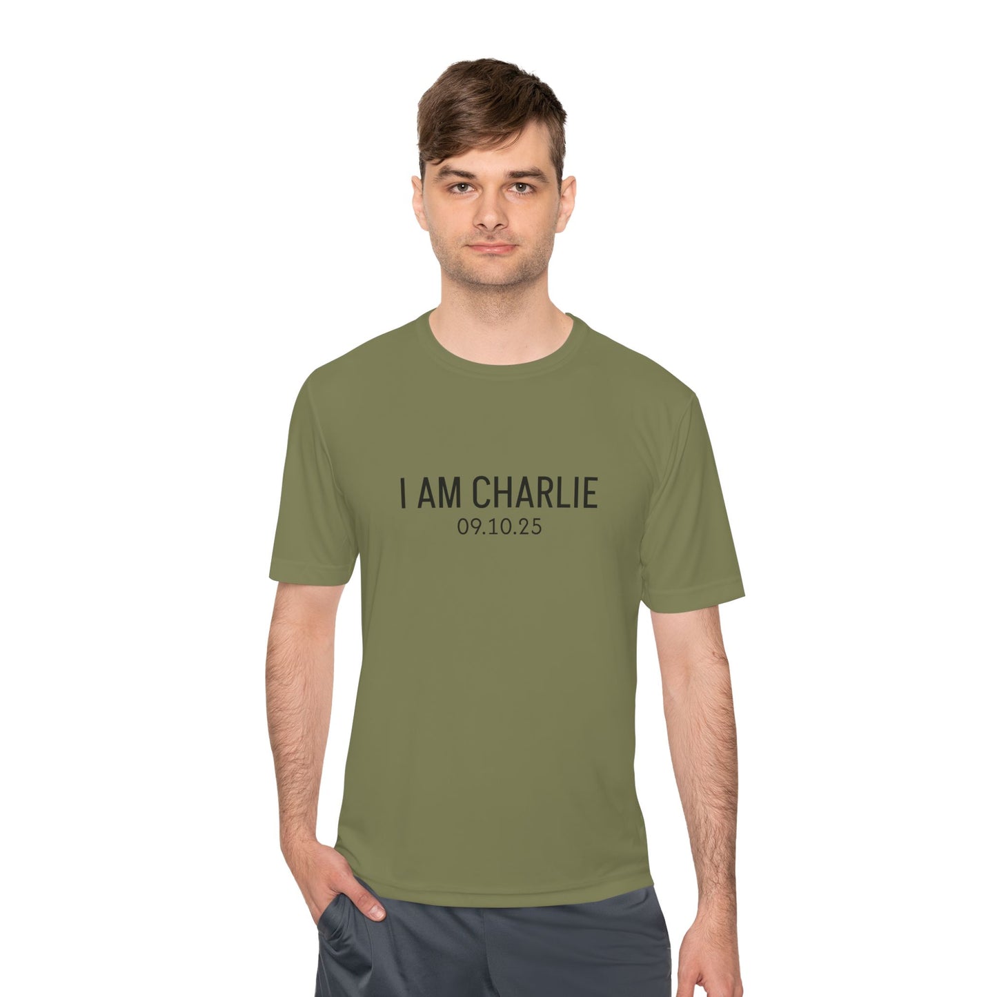 I AM CHARLIE Unisex Moisture Wicking Tee