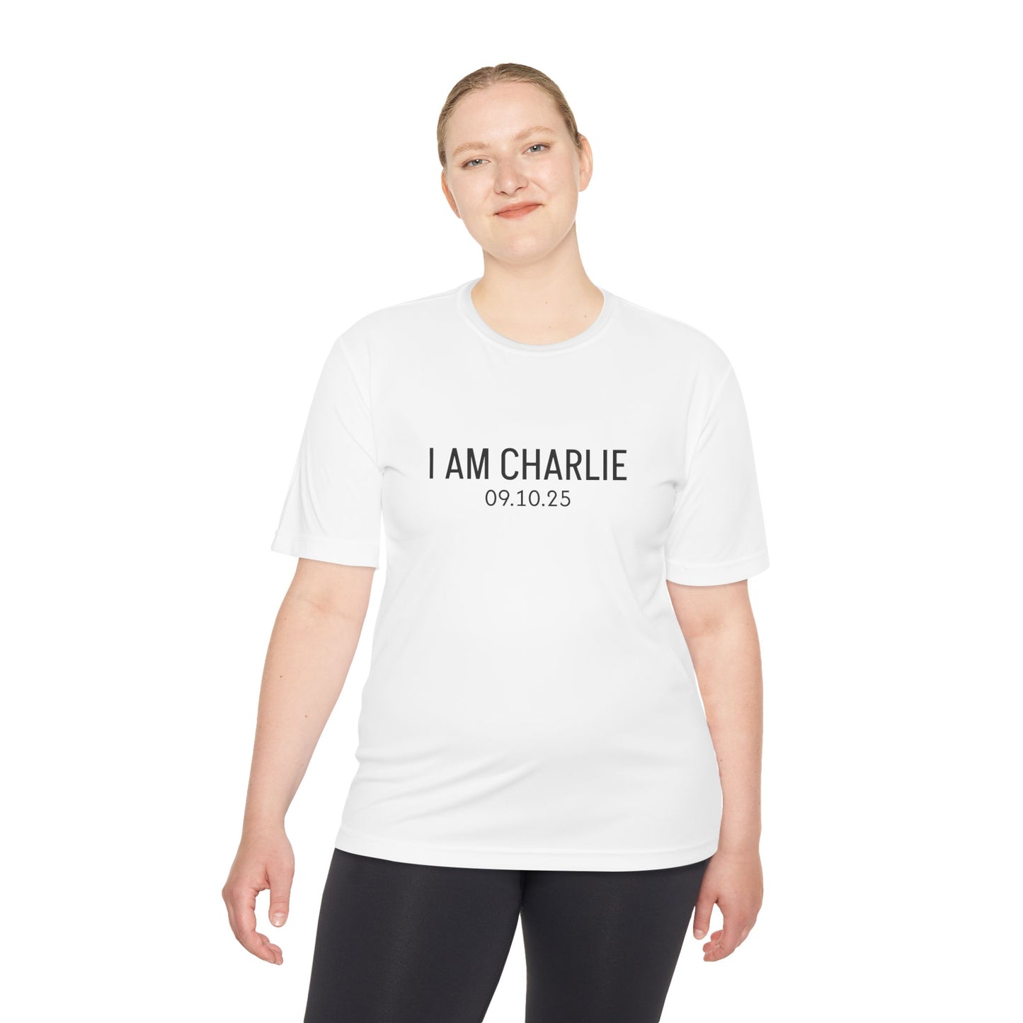 I AM CHARLIE Unisex Moisture Wicking Tee