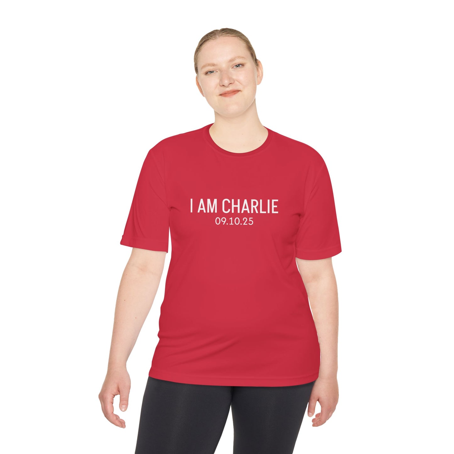 I AM CHARLIE Unisex Moisture Wicking Tee
