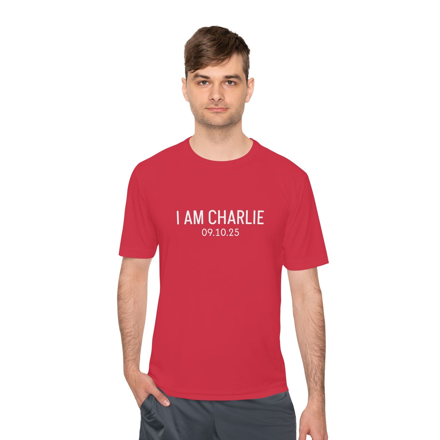 I AM CHARLIE Unisex Moisture Wicking Tee
