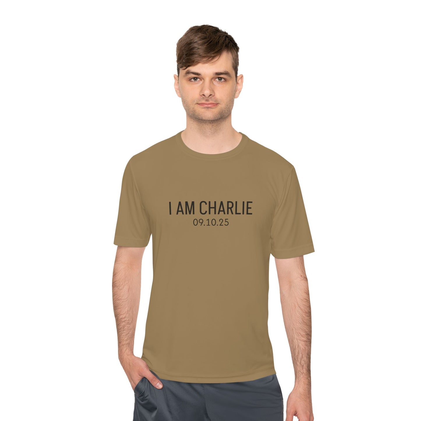 I AM CHARLIE Unisex Moisture Wicking Tee