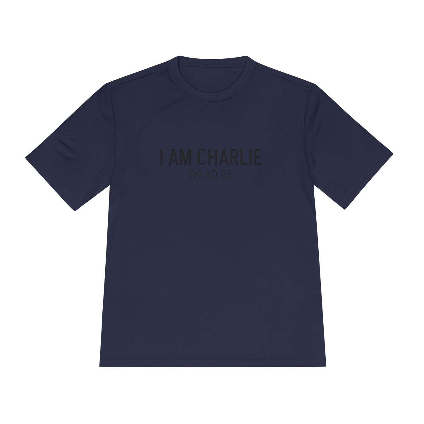 I AM CHARLIE Unisex Moisture Wicking Tee