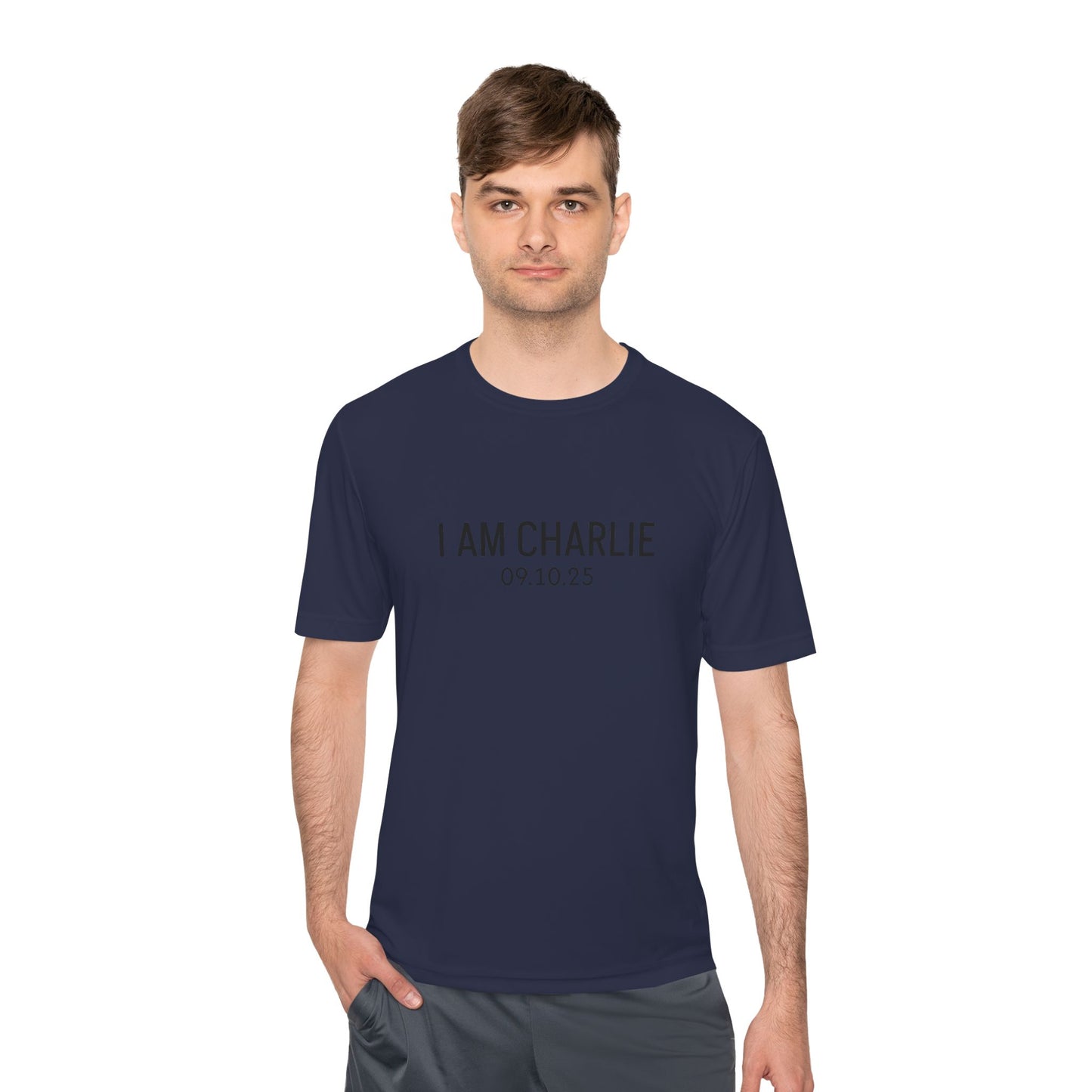 I AM CHARLIE Unisex Moisture Wicking Tee