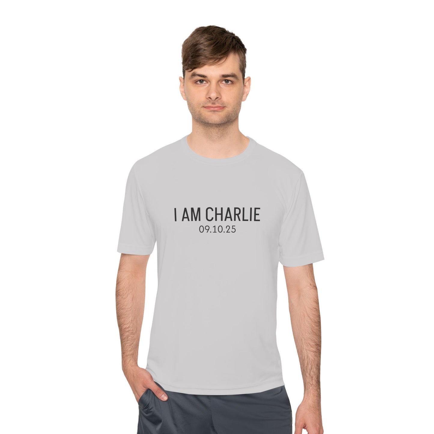 I AM CHARLIE Unisex Moisture Wicking Tee