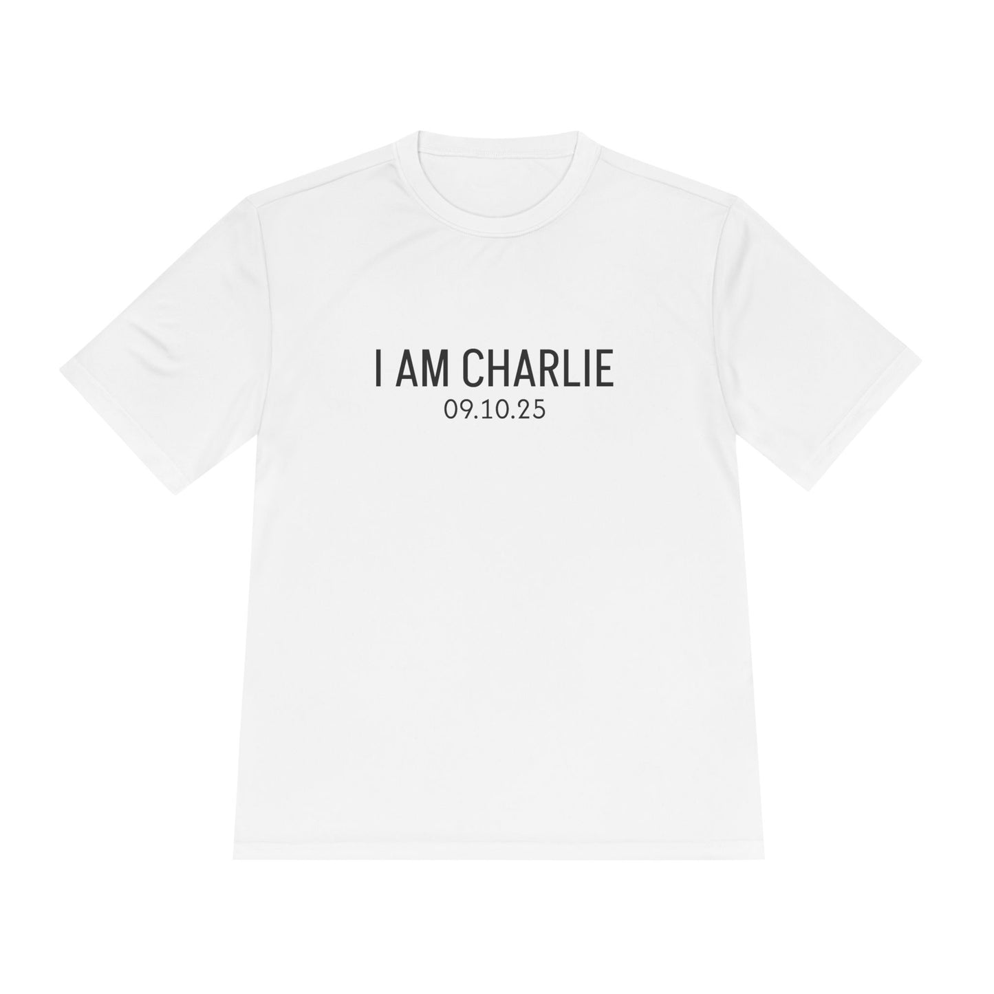 I AM CHARLIE Unisex Moisture Wicking Tee