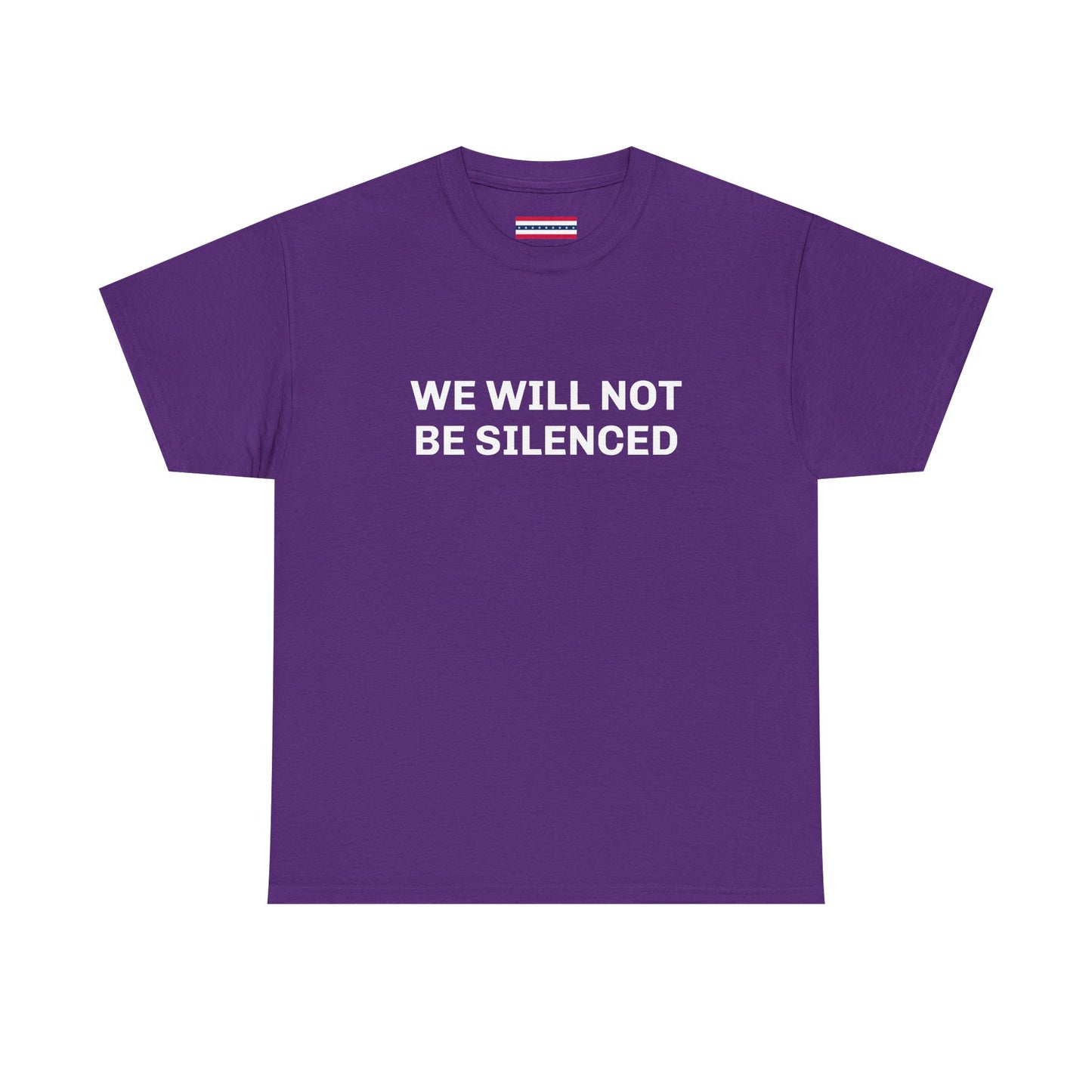 WE WILL NOT BE SILENCED SL Unisex Heavy Cotton Tee