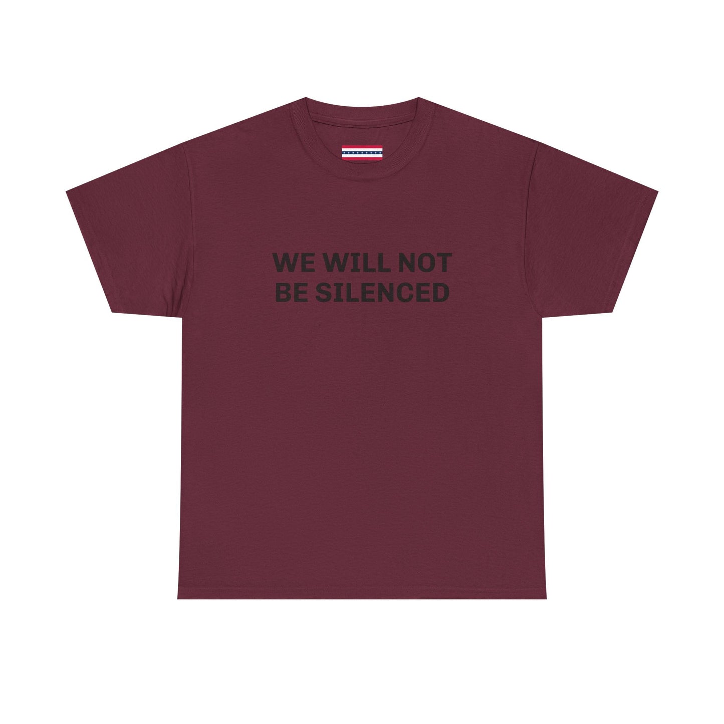 WE WILL NOT BE SILENCED SL Unisex Heavy Cotton Tee