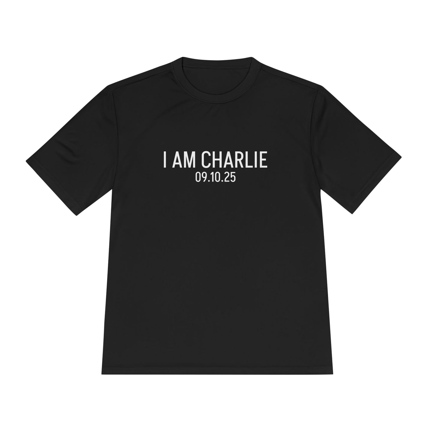 I AM CHARLIE Unisex Moisture Wicking Tee
