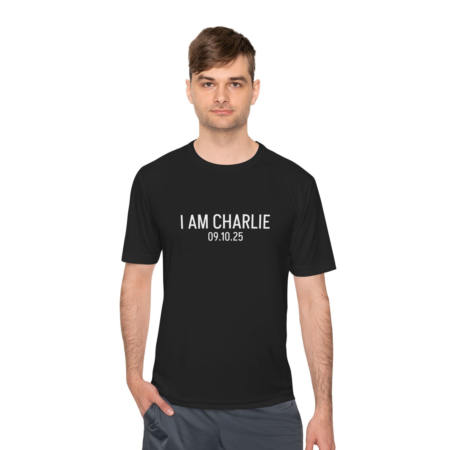 I AM CHARLIE Unisex Moisture Wicking Tee